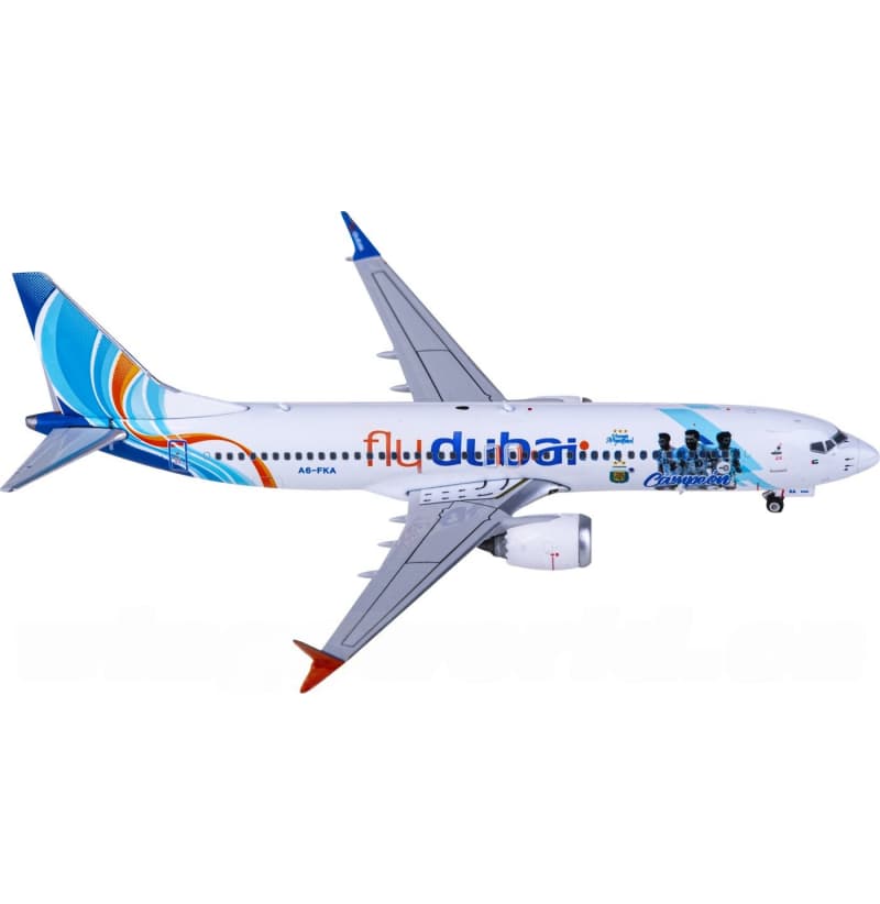 Phoenix Flydubai Boeing 737 MAX 8 A6-FKA 1:400 Aircraft Pre-built Airliner Model Display