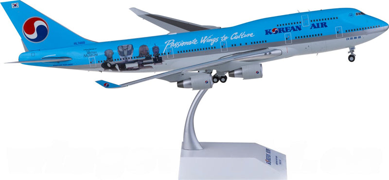 JC Wings Korean Air for Boeing 747-400 HL7488 1:200 Airplane Pre-built Airliner Model Display