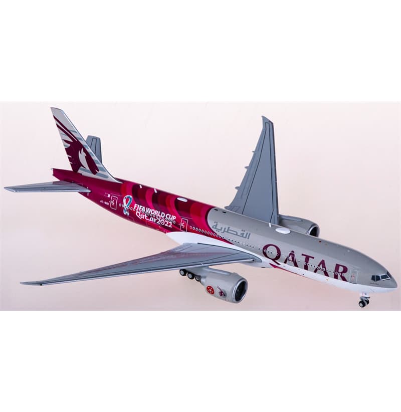 JC Wings Qatar Boeing 777-200LR A7-BBI 1:400 Aircraft Pre-built Airliner Model Display