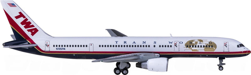 Geminijets TWA Boeing 757-200 N725TW 1:400 Diecast Model view 2