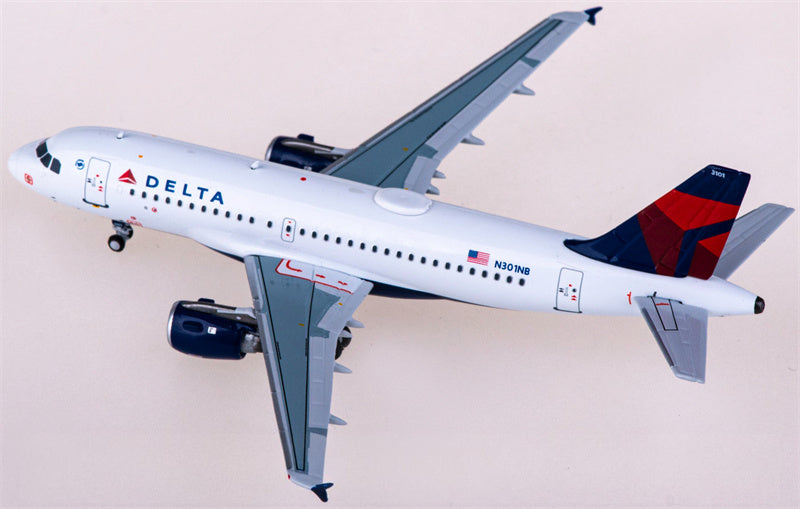 NG Models 1:400 Delta Air Lines Airbus A319 N301NB Diecast Model view 4