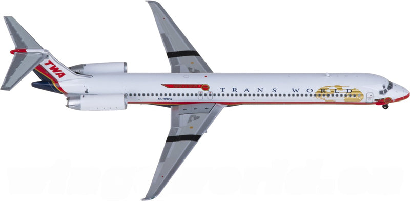 JC Wings TWA McDonnell Douglas MD-83 EI-BWD 1:400 Diecast Model view 2