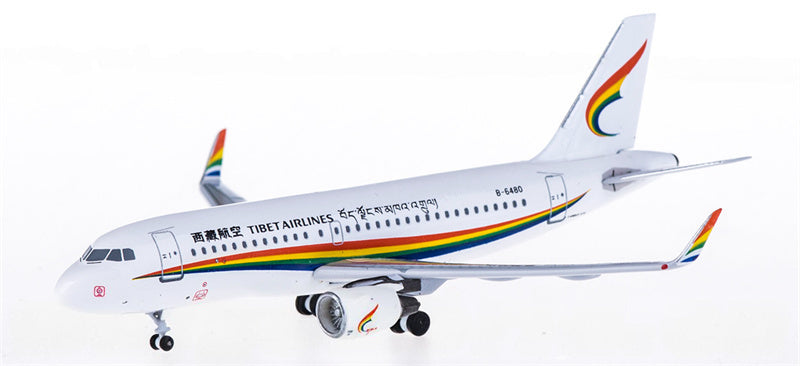 AeroClassics Tibet Airlines for Airbus A319 B-6480 1:400 Airplane Pre-built Airliner Model Display