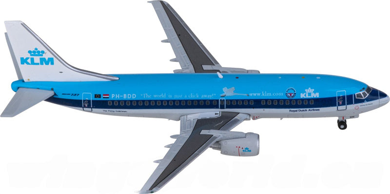 JC Wings KLM Boeing 737-300 PH-BDD 1:400 Diecast Model view 4