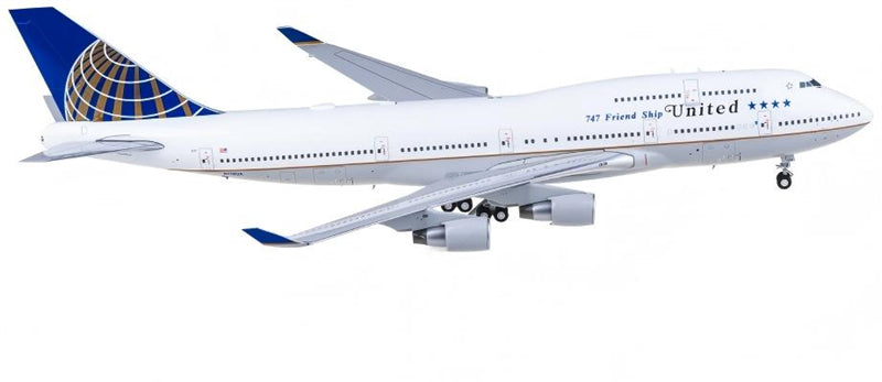 JC Wings United Airlines Boeing 747-400 N118UA 1:200 Diecast Model view 4