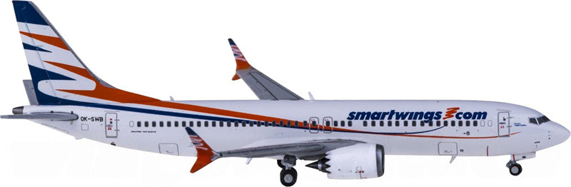 JC Wings Smartwings for Boeing 737 MAX 8 OK-SWB 1:400 Airplane Pre-built Airliner Model Display