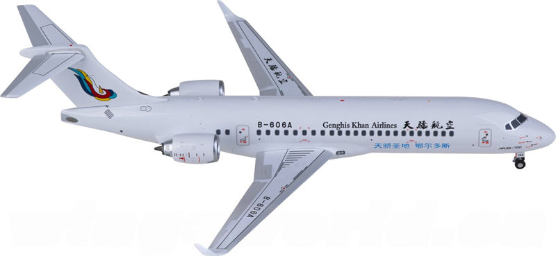 NG Models Genghis Khan Airlines for COMAC ARJ21-700 B-606A 1:200 Airplane Pre-built Airliner Model Display
