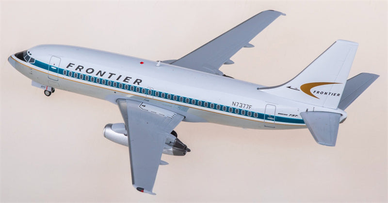 JC Wings Frontier Airlines for Boeing 737-200 N7377F 1:200 Airplane Pre-built Airliner Model Display