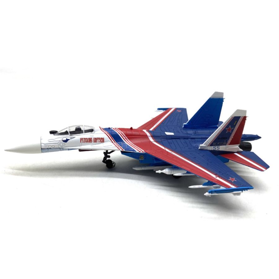 FLOZ Russian Warriors Performance Team Super Flanker SU-35 #55 Performance Aircraft 1:100 Aircraft Pre-built Model