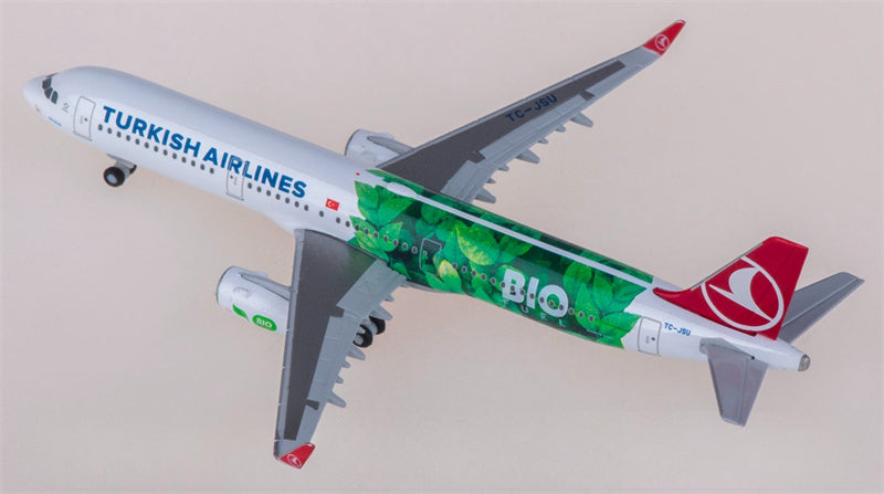 Herpa Turkish Airlines Airbus A321 TC-JSU 1:500 Aircraft Pre-built Airliner Model Display