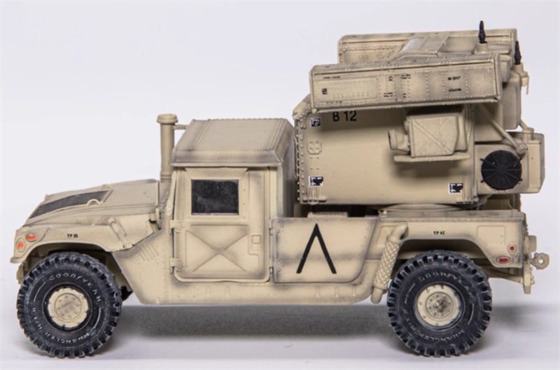 T-MODEL Hummer Air Defense System Frontline Area Air Defense US Saudi Arabia 1991 1:72 Tank Pre-built Model