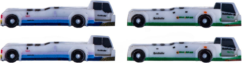 JC Wings Goldhofer Aircraft tug truck Pushback Tractor 4in1 1:400 Accessory Pre-built Airliner Model Display