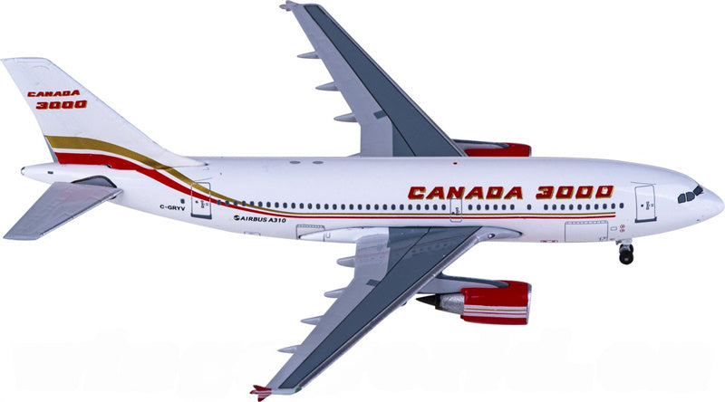 AeroClassics Canada 3000 Airlines Airbus A310 C-GRYV 1:400 Diecast Model view 2