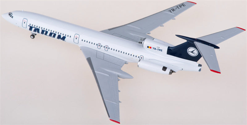 NG Models Tarom for Tupolev Tu-154B YR-TPE 1:400 Airplane Pre-built Airliner Model Display