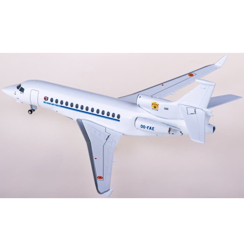 NG Models Belgian Air Component Dassault Falcon 7X OO-FAE 1:200 Aircraft Pre-built  Airliner Model Display