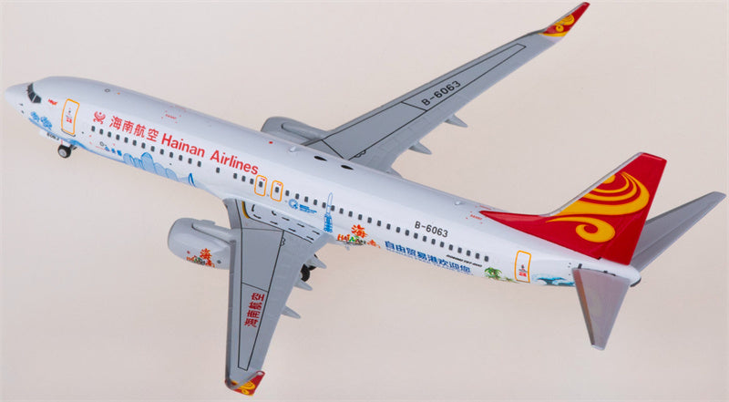 NG Models Hainan Airlines Boeing 737-800 B-6063 1:400 Diecast Model view 4