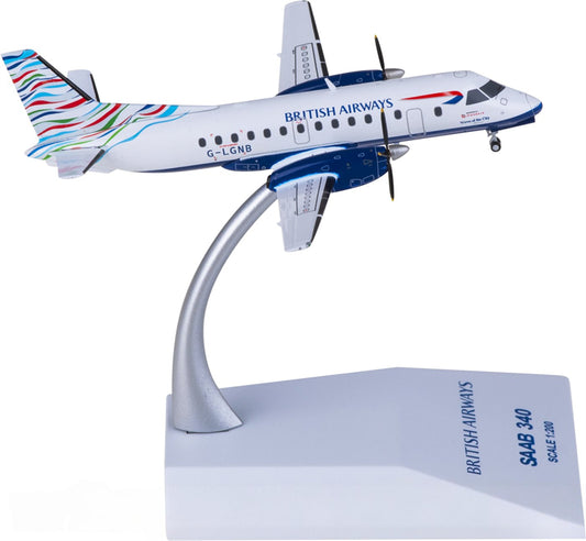 JC Wings British Airways Saab 340B G-LGNB 1:200 Diecast Model view 1