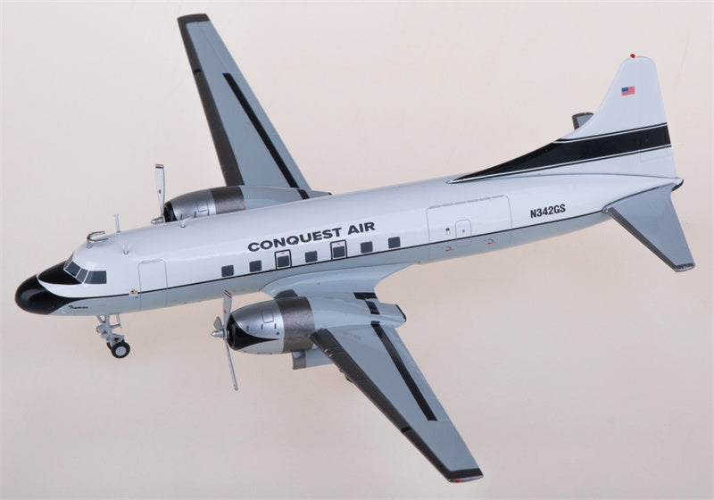 Geminijets Conquest Air Cargo Convair CV-340 C-131F Samaritan N342GS 1:200 Diecast Model view 1