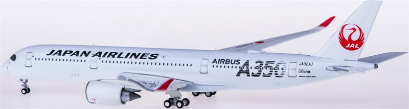 JC Wings Japan Airlines for Airbus A350-900XWB JA02XJ 1:400 Airplane Pre-built  Airliner Model Display