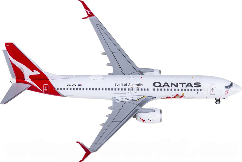 JC Wings 1:400 Qantas Boeing 737-800 VH-VZX Diecast Model view 1