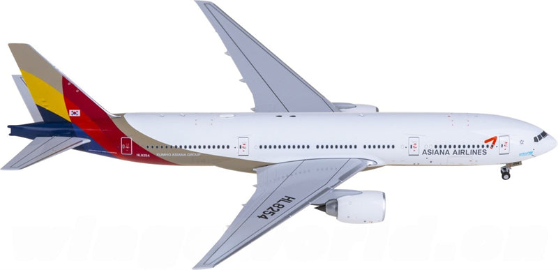 NG Models Asiana for Boeing 777-200ER HL8254 1:400 Airplane Pre-built  Airliner Model Display