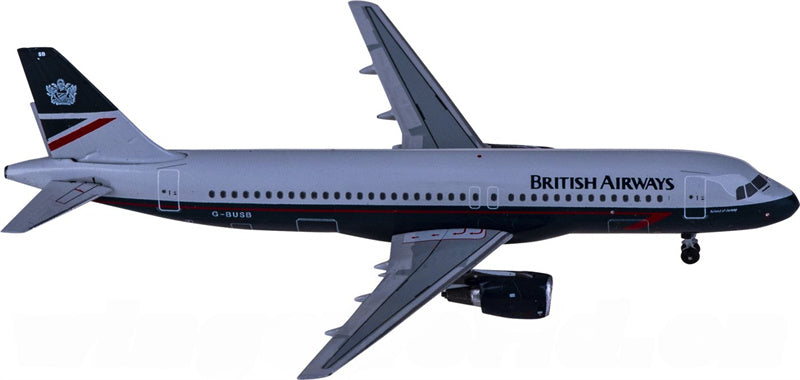 AeroClassics British Airways Airbus A320 G-BUSB 1:400 Diecast Model view 3