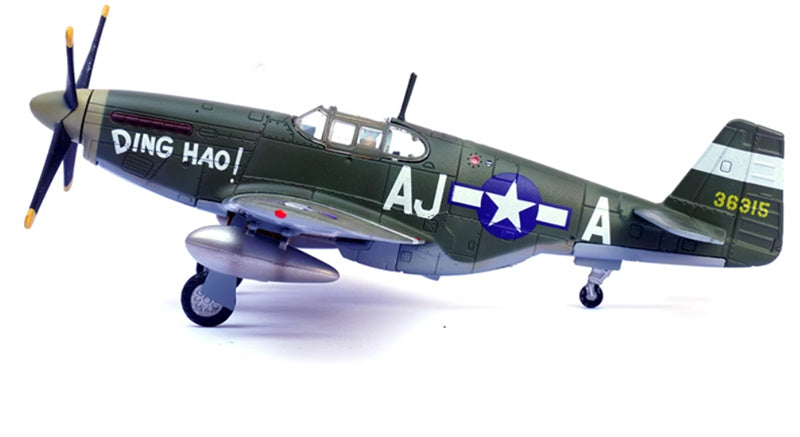FLOZ US P-51B Mustang fighter jet DINGHAO 365 Air Squadron 1:72 Aircraft Pre-built Model