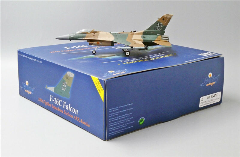 Witty F-16C Falcon 18th Fighter Squadron Eielson AFB Alaska Limited Edition 1:72 Aircraft Pre-built Model