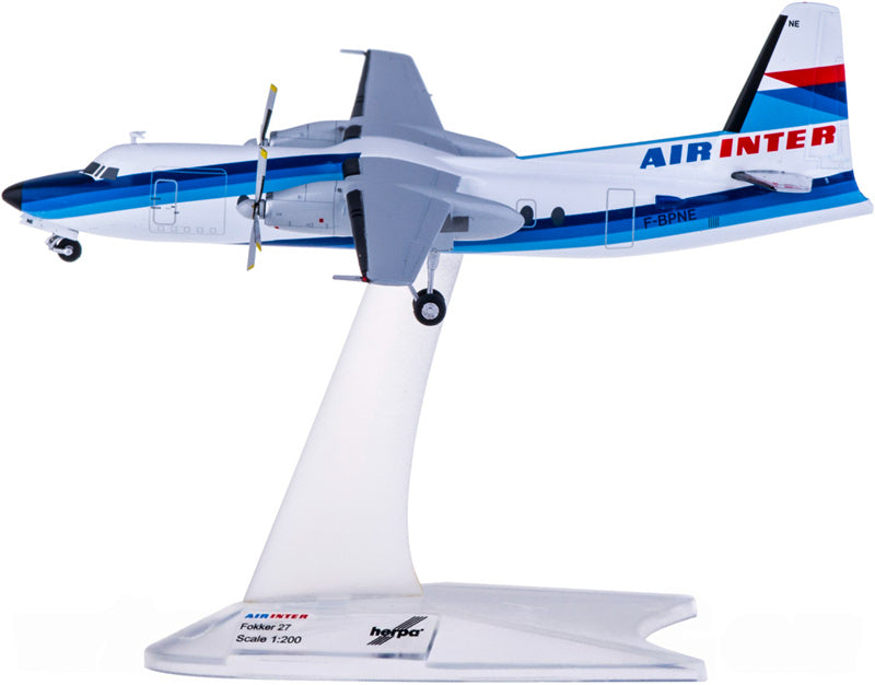 Herpa Air Inter Fokker 27 F-BPNE 1:200 Diecast Model view 1