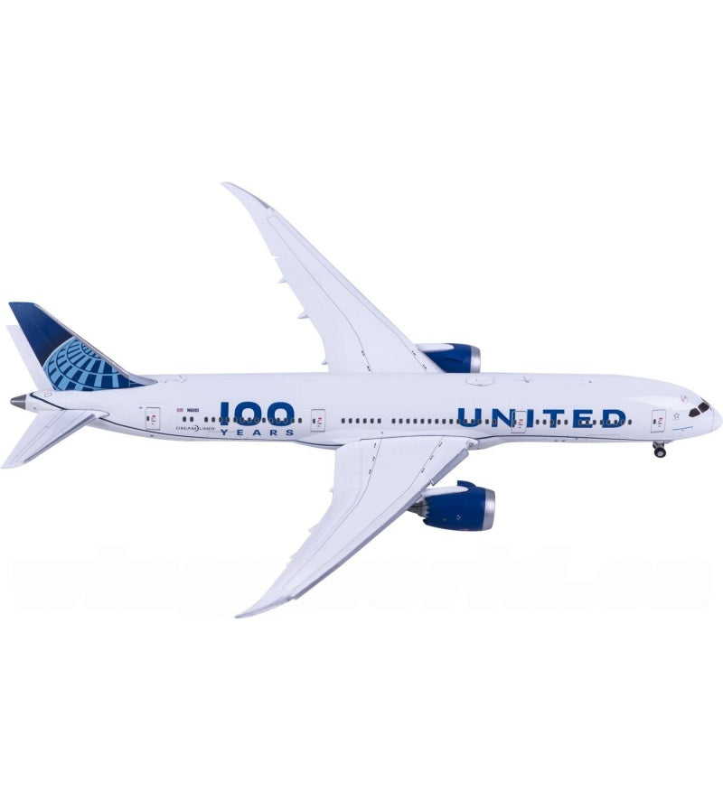 Geminijets 1:400 United Airlines Boeing 787-9 N61101 Flaps down DIECAST Model