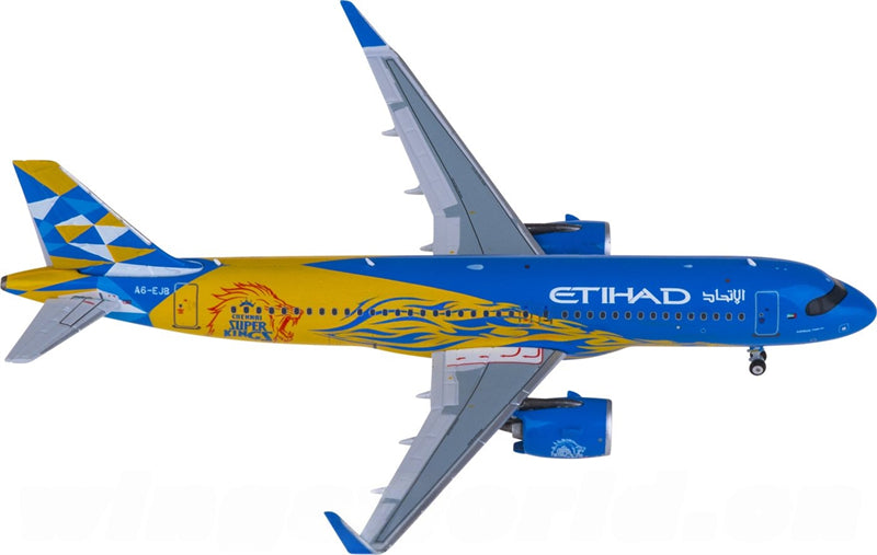 NG Models Etihad Airways Airbus A320neo A6-EJB 1:400 Diecast Model view 4