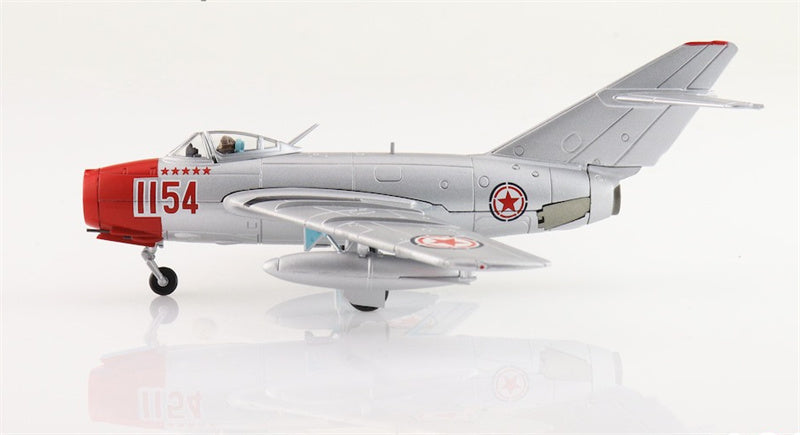 HOBBY MASTER MIG15bis 1154 Chinese People's Volunteers Air Force 1950s 1:72 Aircraft Pre-built Model