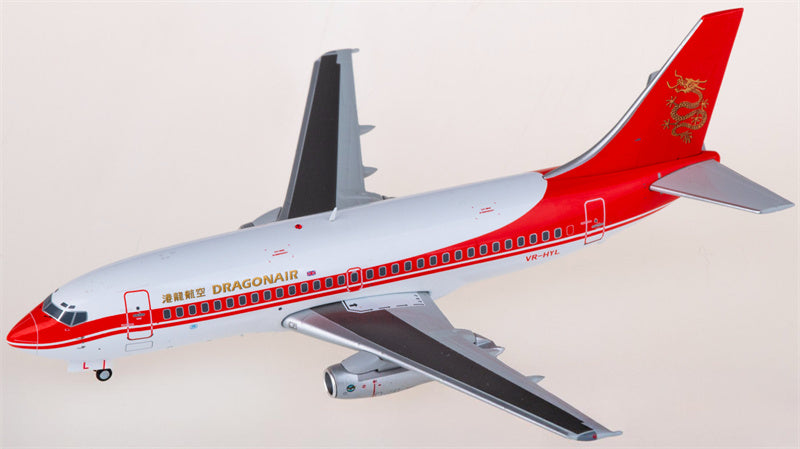 JC Wings Dragonair Boeing 737-200 VR-HYL 1:200 Diecast Model view 2
