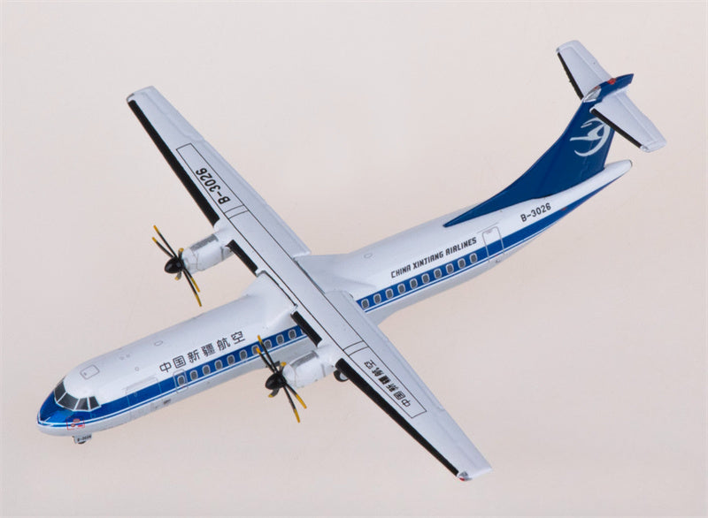 Yu China Xinjiang Airlines ATR-72 B-3026 1:400 Diecast Model view 2