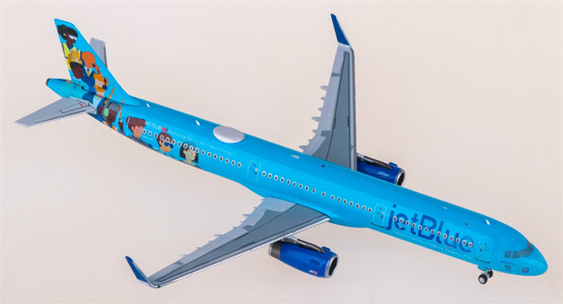 NGmodels JetBlue Airbus A321 N970JB 1:400 Diecast Model view 1