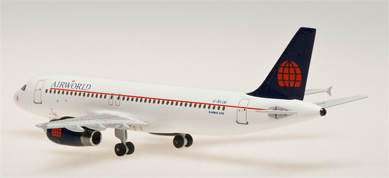 AeroClassics Air World for Airbus A320 G-BVJW 1:400 Aircraft Pre-built  Airliner Model Display