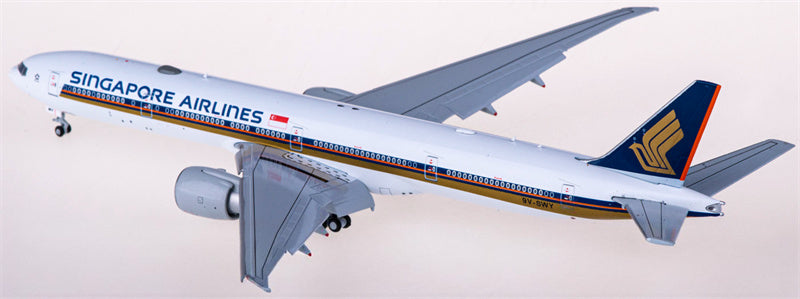 JC Wings Singapore Airlines Boeing 777-300ER 9V-SWY Flaps Down 1:400 Diecast Model view 4