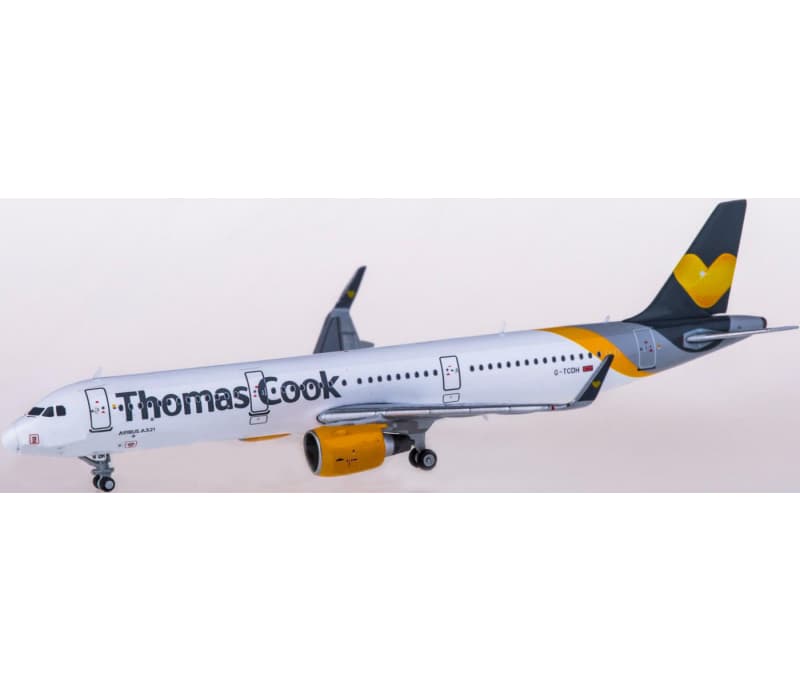 JC Wings Thomas Cook Airbus A321 G-TCDH 1:400 Aircraft Pre-built  Airliner Model Display