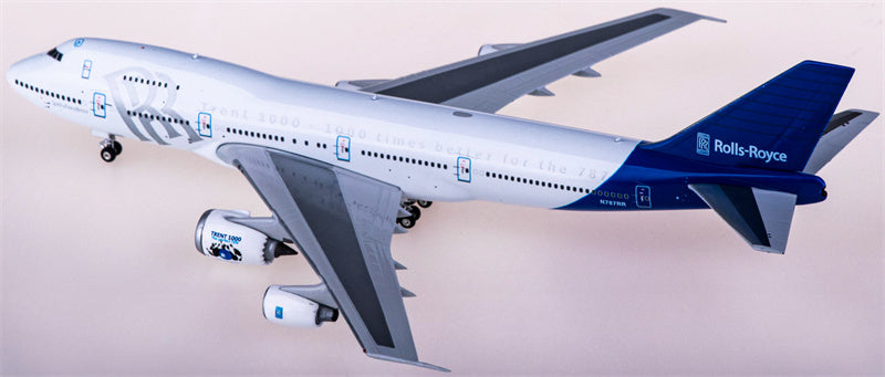 Phoenix Rolls Royce Boeing 747-200 N787RR 1:400 Diecast Model view 3