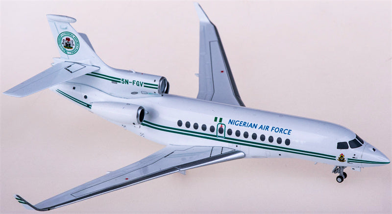 NG Models Nigerian Air Force Dassault Falcon 7X 5N-FGV 1:200 Diecast Model view 1
