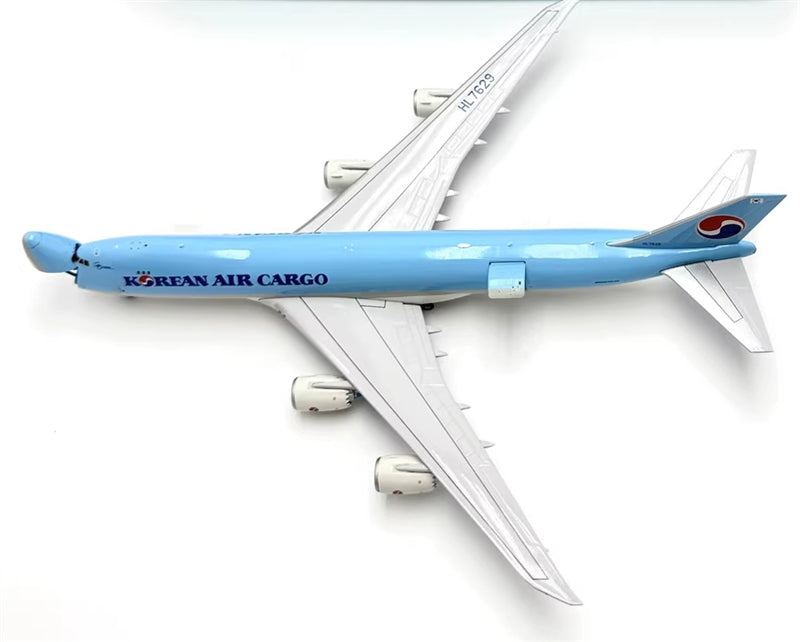 YY Wings Korean Air Cargo Boeing 747-8F HL7629 Interactive 1:400 Diecast Model view 1