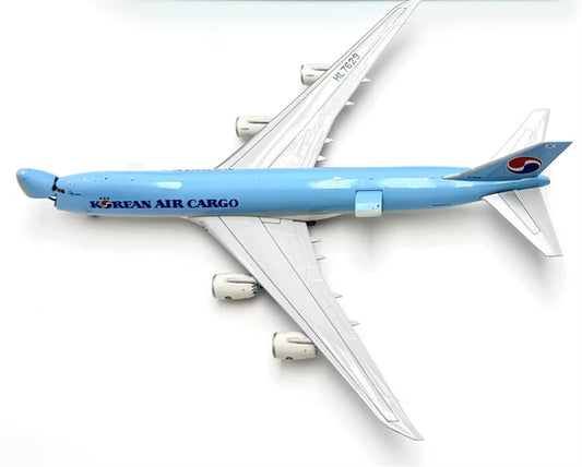 YY Wings Korean Air Cargo Boeing 747-8F HL7629 Interactive 1:400 Diecast Model view 1