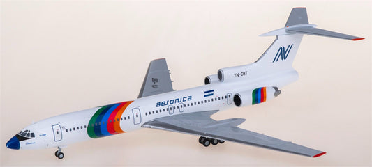 Herpa Aeronica for Tupolev TU-154M YN-CBT 1:200 Airplane Pre-built  Airliner Model Display