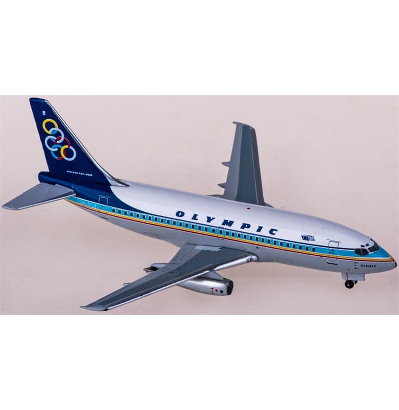 AeroClassics Olympic Air Boeing 737-200 SX-BCB 1:400 Aircraft Pre-built  Airliner Model Display