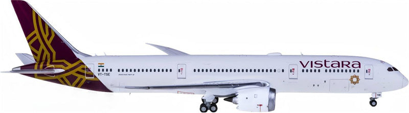 JC Wings Vistara Boeing 787-9 Dreamliner VT-TSE 1:400 Diecast Model view 1
