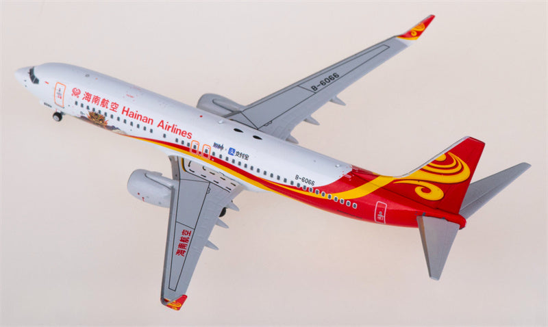 NG Models Hainan Airlines for Boeing 737-800 B-6066 1:400 Airplane Pre-built  Airliner Model Display