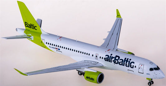Herpa airBaltic Airbus A220-300 YL-AAU 1:200 Diecast Model view 1