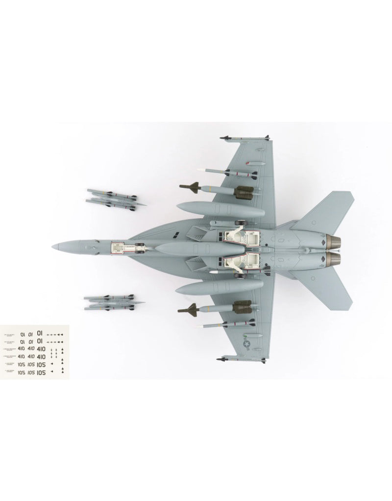 HOBBY MASTER US Navy F/A-18E Dagger Team 1:72 Model   w/decals for 01, 105, 410 airplanes
