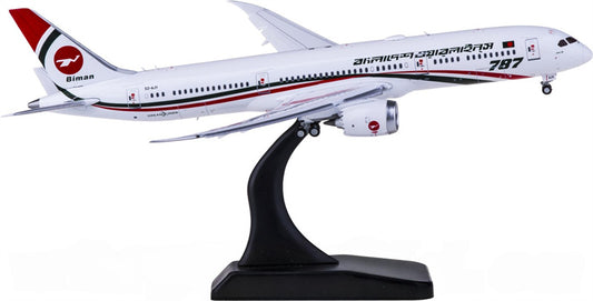 JC Wings Biman Boeing 787-9 Dreamliner S2-AJY Flaps Down 1:400 Diecast Model view 1