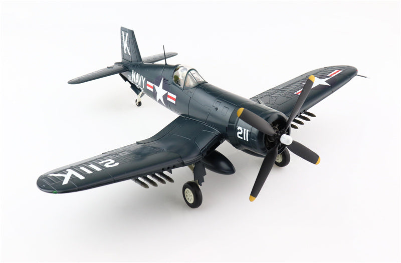 HOBBY MASTER F4U-4 Corsair White 211 97231 flown by Ensign Jesse L. Brown VF-32 USS Leyte 4th Dec 1950 1/48 Aircraft Pre-built Model